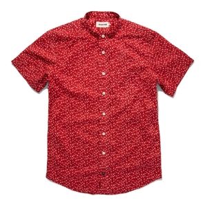 Taylor Stitch Short Sleeve Bandit shirt in Red Mini Floral - Large 42